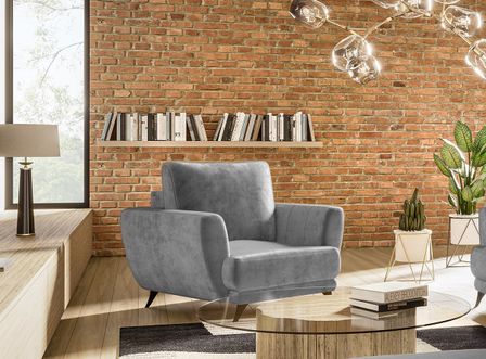 Fauteuil en velours MAGY – Confort et durabilité