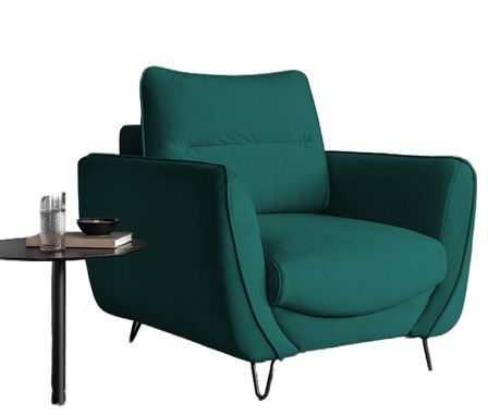Fauteuil en velours ZURIK – Confort et style intemporel