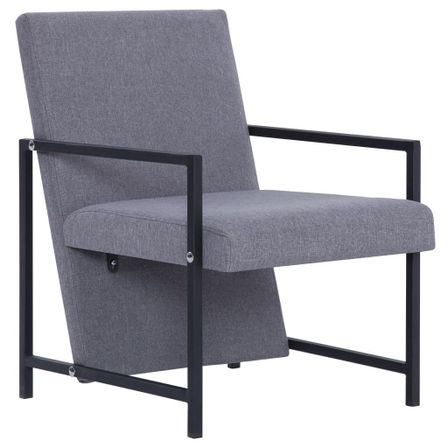 Fauteuil Gris clair Tissu 6