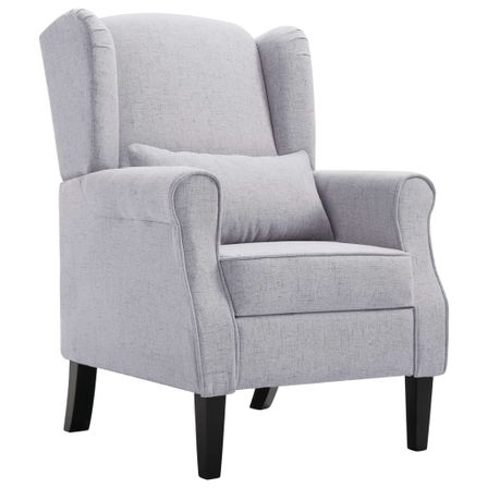 Fauteuil Gris clair Tissu Kiza