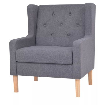 Fauteuil Gris Tissu 3