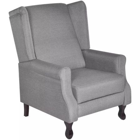Fauteuil Gris Tissu 2