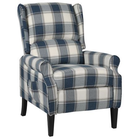 Fauteuil inclinable Bleu Tissu 3