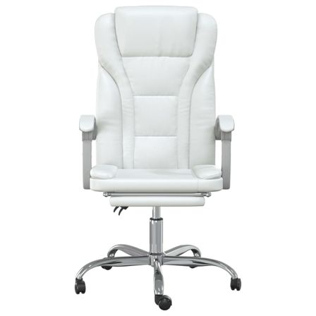 Fauteuil inclinable de bureau Blanc Similicuir