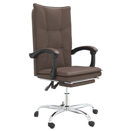 Fauteuil inclinable de bureau Marron Similicuir 2