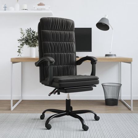 Fauteuil inclinable de bureau Noir Velours