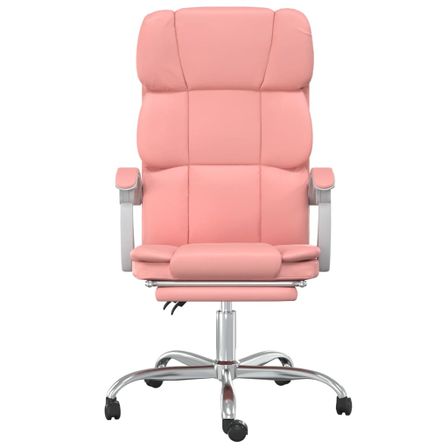 Fauteuil inclinable de bureau Rose Similicuir