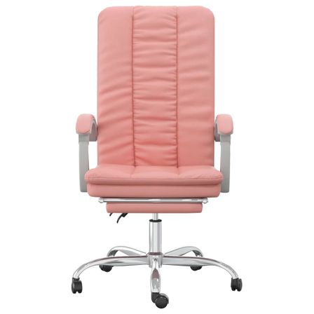 Fauteuil inclinable de bureau Rose Similicuir