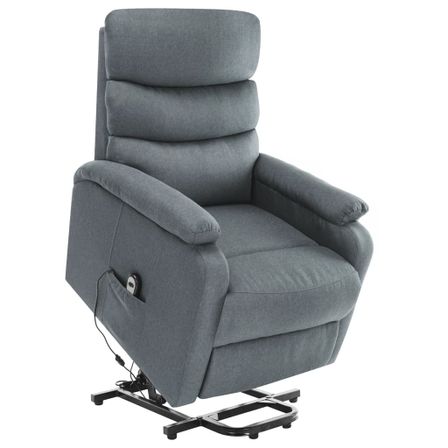 Fauteuil inclinable de massage Gris clair Tissu 2