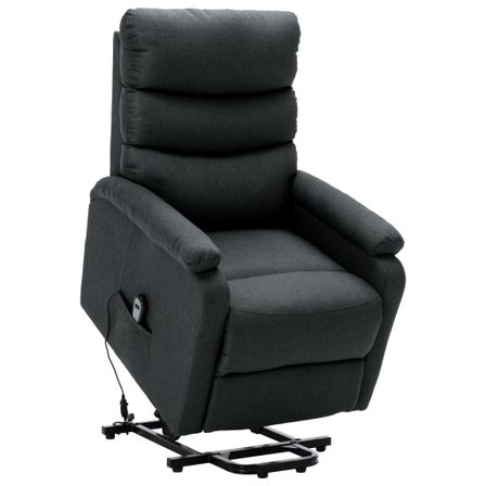 Fauteuil inclinable Gris foncé Tissu 5