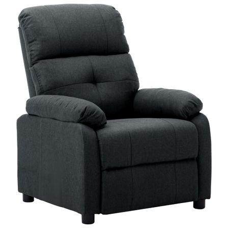 Fauteuil inclinable Gris foncé Tissu 7