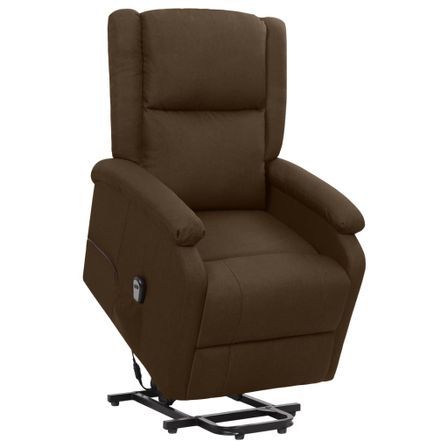 Fauteuil inclinable Marron foncé Tissu 24