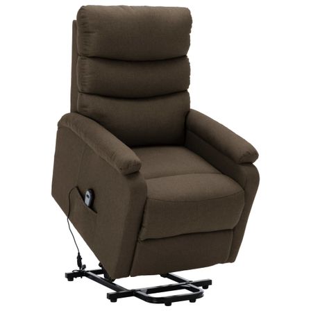 Fauteuil inclinable Marron Tissu 12