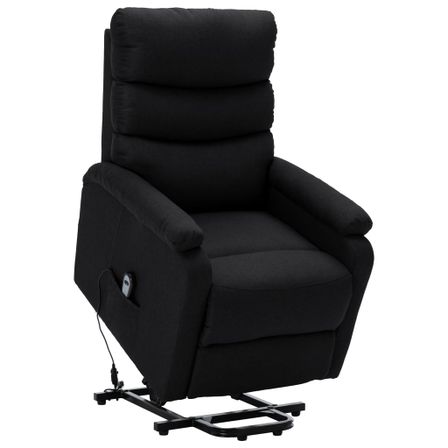 Fauteuil inclinable Noir Tissu 18