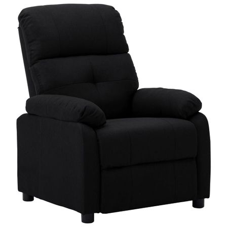 Fauteuil inclinable Noir Tissu 13