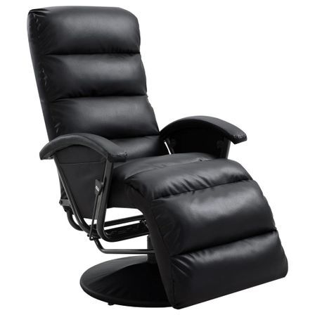 Fauteuil inclinable TV Noir Similicuir Briko