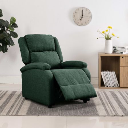 Fauteuil inclinable Vert foncé Tissu 7