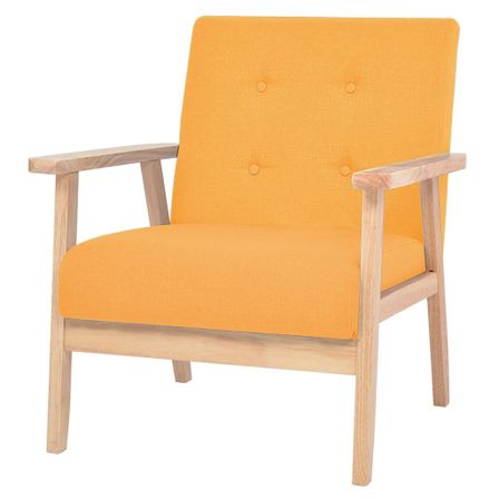 Fauteuil Jaune Tissu 2