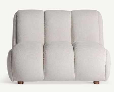 Fauteuil KARMY - Élégance Art déco en blanc cassé
