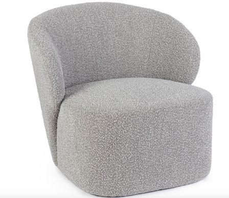 Fauteuil moderne BABILA – Tissu effet bouclé