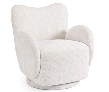Fauteuil pivotant 360° BRITTANY Naturel
