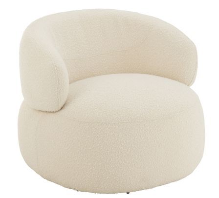 Fauteuil pivotant rond KALO – Design cocooning et confort enveloppant