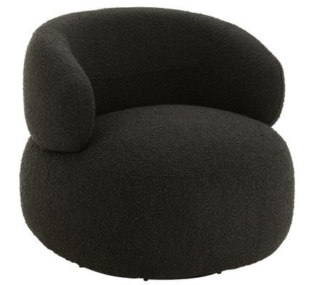 Fauteuil pivotant rond KALO – Design cocooning et confort enveloppant