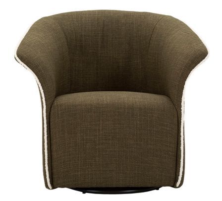 Fauteuil pivotant Siena vert design moderne élégant
