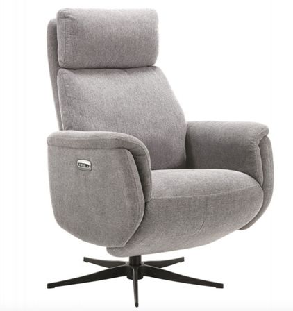 Fauteuil relax électrique 2 moteurs en tissu Kazere