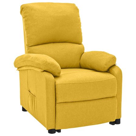 Fauteuil releveur inclinable Jaune Tissu 2