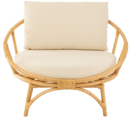 Fauteuil rond en rotin HOWARD – L'esprit bohème