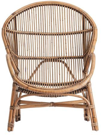 Fauteuil rotin foncé Unai