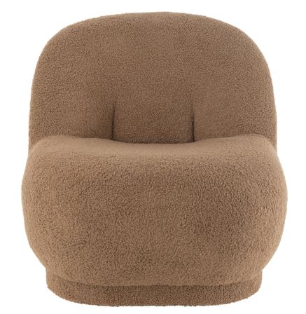 Fauteuil tissu à bouclette TEDDY – Un cocon de douceur et de style