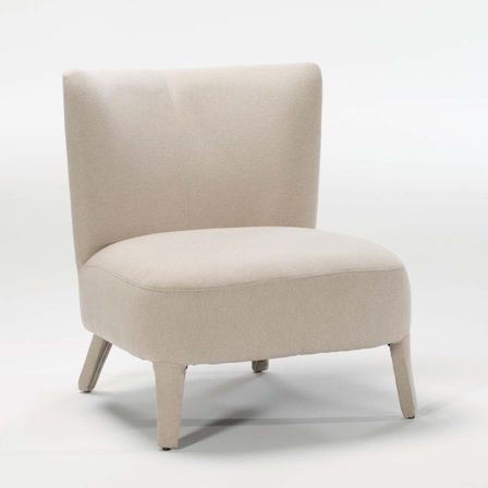 Fauteuil tissu beige