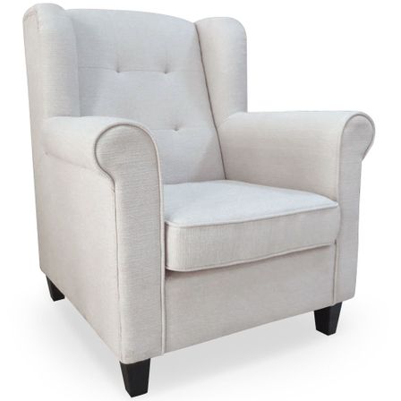 Fauteuil Tissu Beige bergère