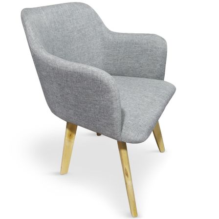 Fauteuil tissu Gris Kandi