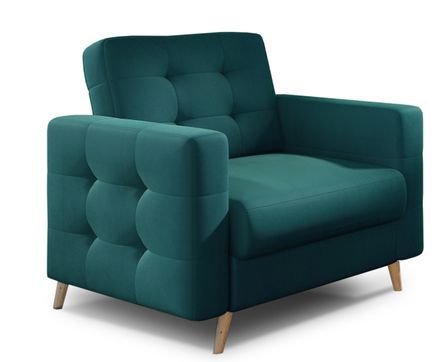 Fauteuil velours ANSKA