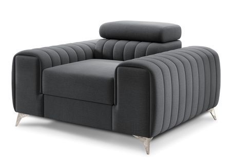 Fauteuil velours LOZA - Confort et design moderne