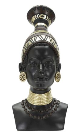 Femme massaï de la tribu cm 23x19x38,5