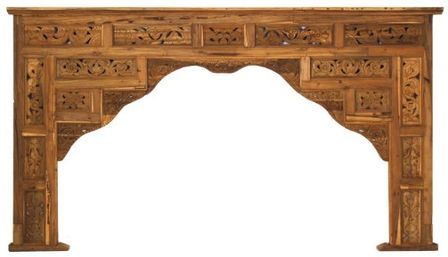 Fenêtre orientale teck massif clair Diva 247 cm