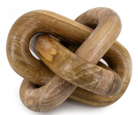 Figure décorative bois massif Kita H 22 cm