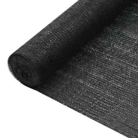 Filet brise-vue Noir 1,8x25 m PEHD 75 g/m²