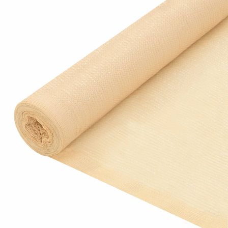 Filet brise-vue PEHD 1,5 x 25 m Beige