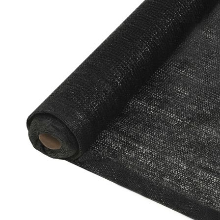 Filet brise-vue PEHD 1,5x50 m Noir 150 g/m²