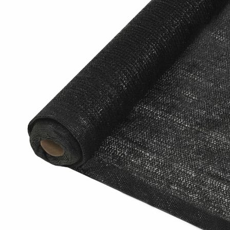 Filet brise-vue PEHD 2 x 25 m Noir