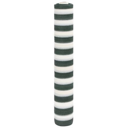 Filet brise-vue vert et blanc 1,8x25 m PEHD 195 g/m²
