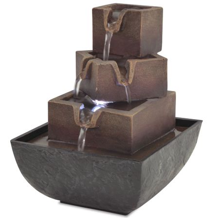 Fontaine d'intérieur avec lampe LED Polyrésine 8