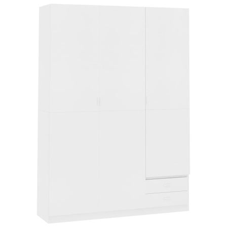 Garde-robe à 3 portes Blanc 120x50x180 cm