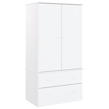 Garde-robe ALTA blanc 90x55x170 cm bois massif de pin