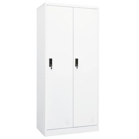 Garde-robe Blanc 80x50x180 cm Acier